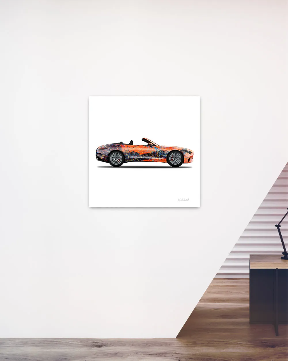 1 - Orange Eclipse Car by Jumper Maybach® (Print on Canvas)