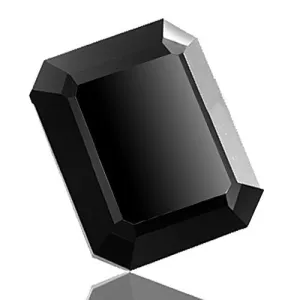 11.35 Ct Certified Octagonal Cut Black Diamond.Earth Mined.Certified AAA