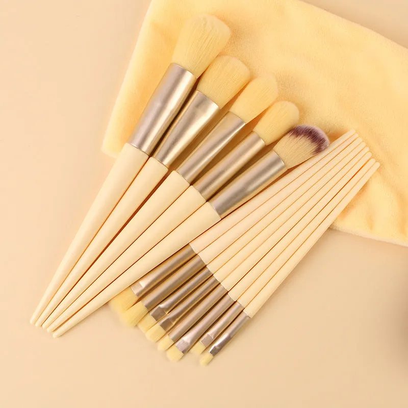 13-Piece Professional Makeup Brush Set: Essential Tools for Eyeshadow, Blush, and More
