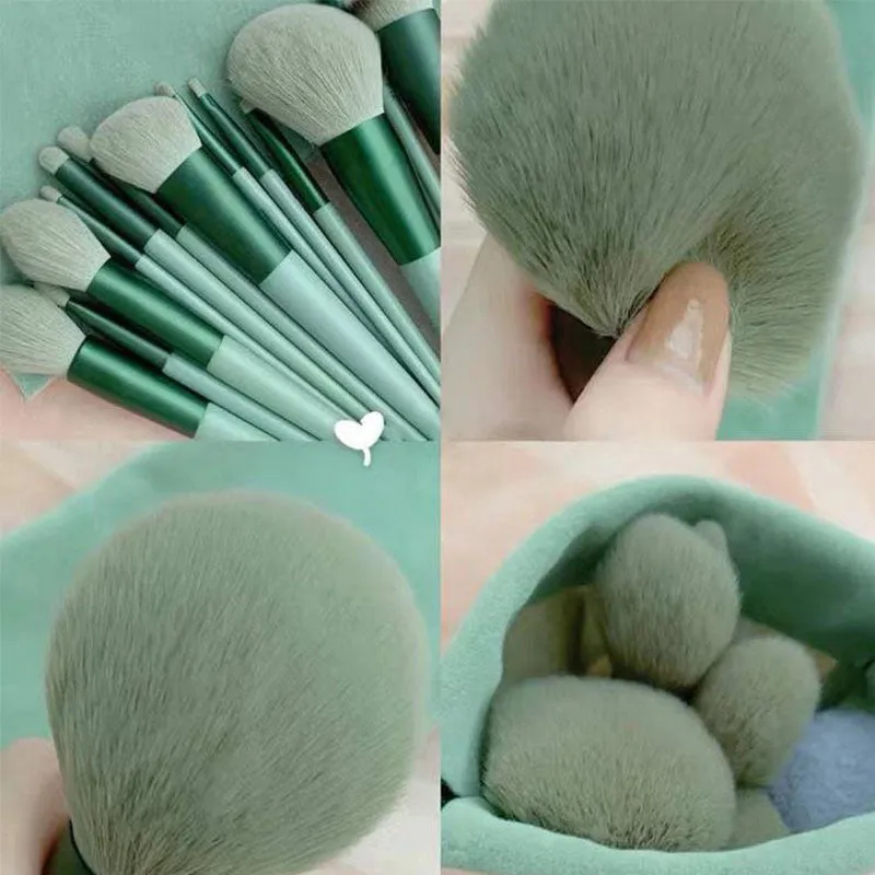 13-Piece Professional Makeup Brush Set: Essential Tools for Eyeshadow, Blush, and More
