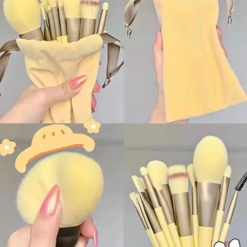13-Piece Professional Makeup Brush Set: Essential Tools for Eyeshadow, Blush, and More