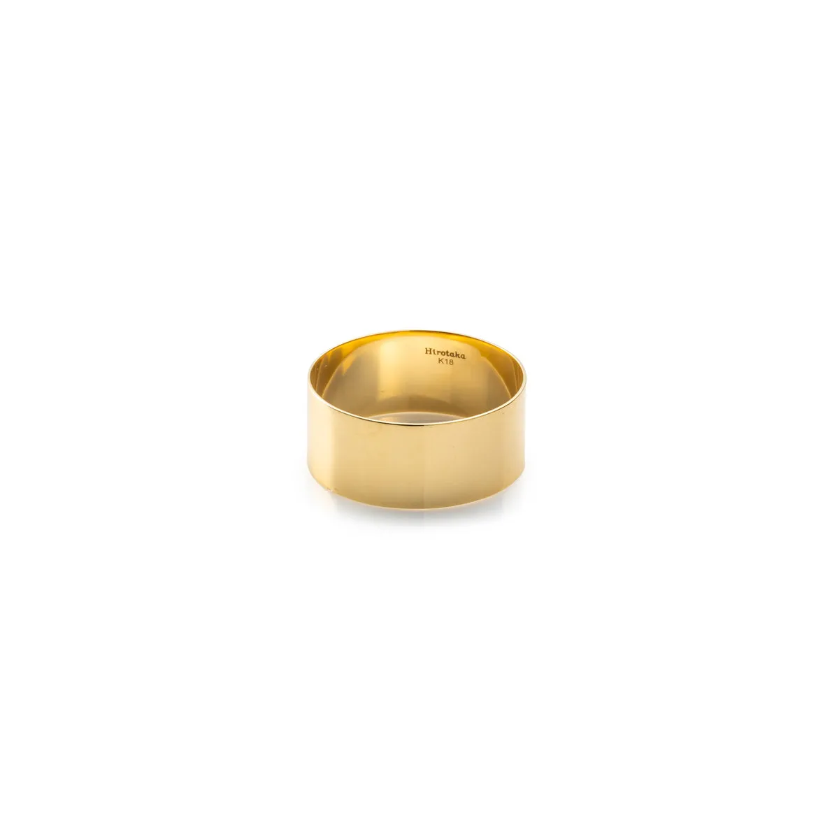 18K ALL ABOUT BASICS Flat Wide Band Ring