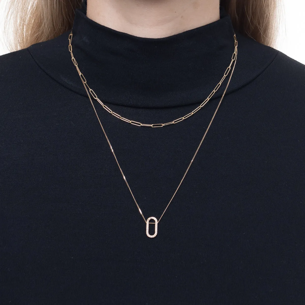 18K ALL ABOUT BASICS Labber Chain Necklace