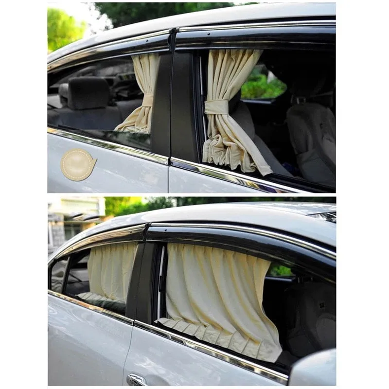 2pcs Car Curtain Window Sunshade