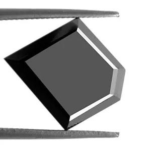 4.07 ct African Certified Black Diamond Fancy Cut.Earth Mined.AAA