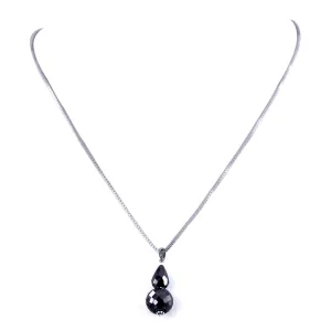 AAA Quality 10mm Round Black Diamond Beads Necklace.AAA.