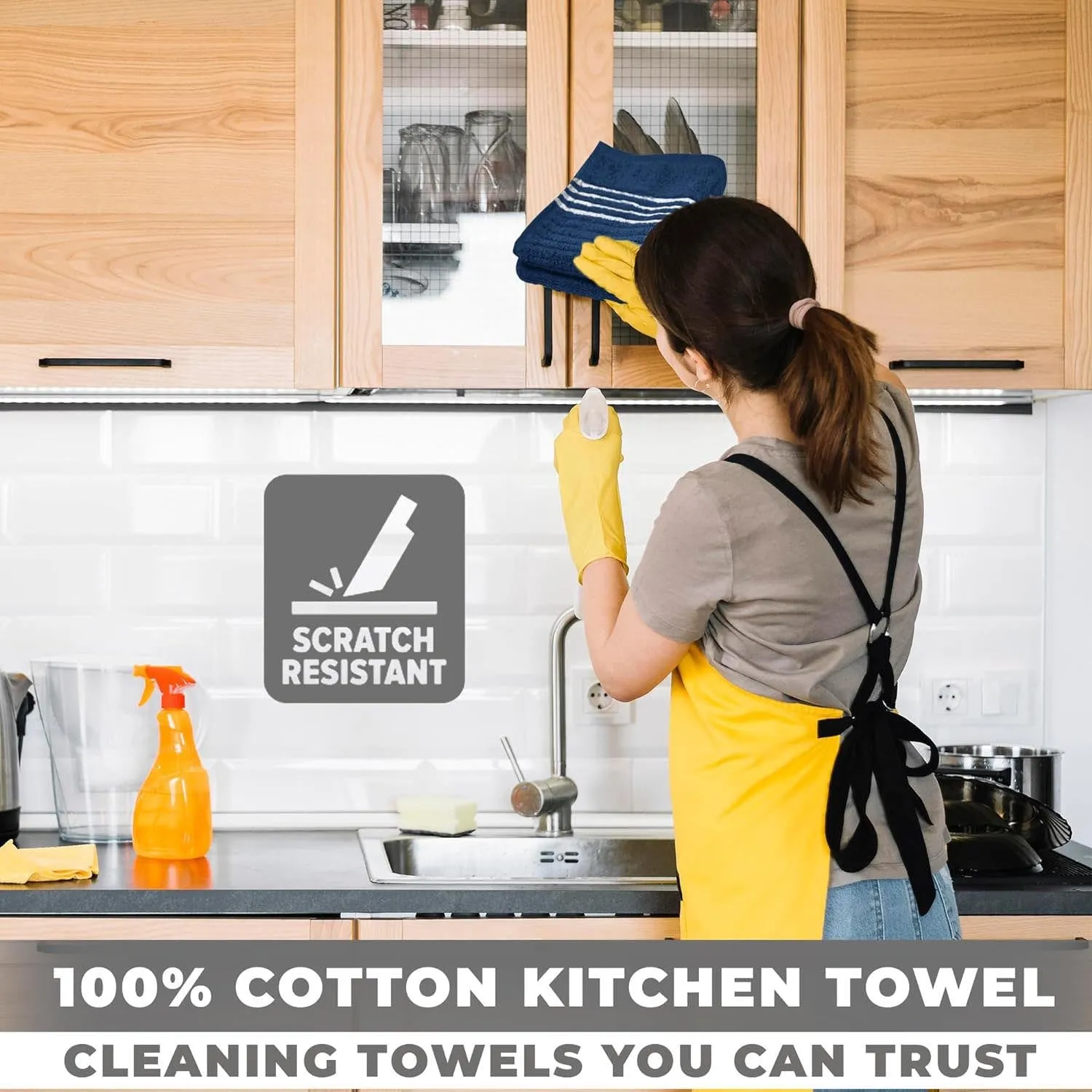 Addison Ribbed Premium Cotton Kitchen Towels