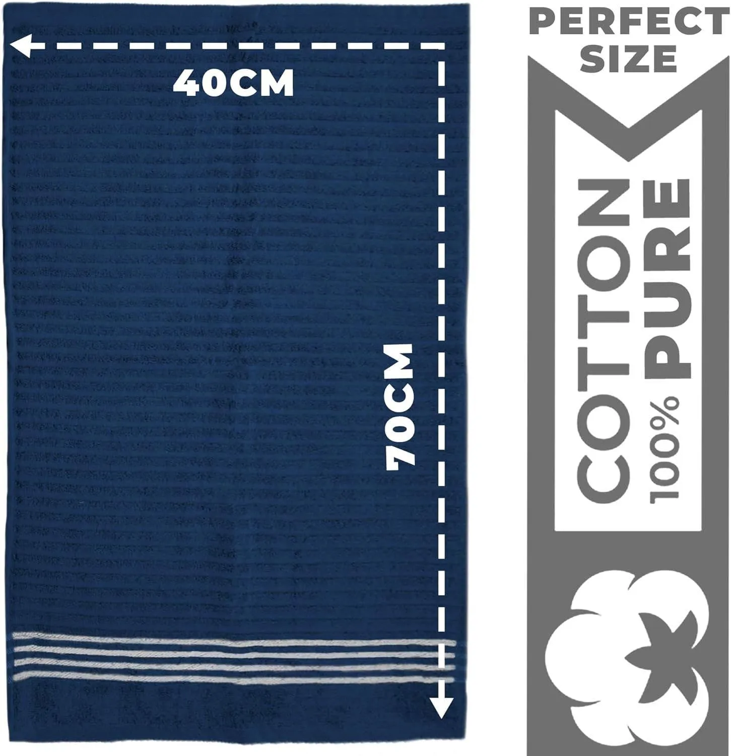 Addison Ribbed Premium Cotton Kitchen Towels
