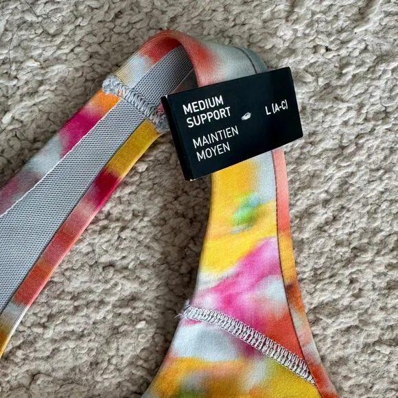Adidas x Stella McCartney true purpose bra Women’s Large A-C cups floral IW3878