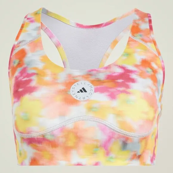 Adidas x Stella McCartney true purpose bra Women’s Large A-C cups floral IW3878