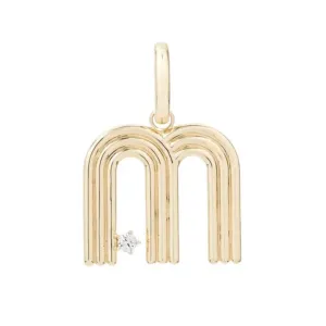 Adina Reyter Groovy Diamond Initial "M"