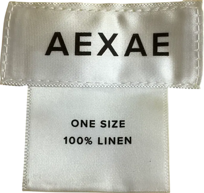 aexae Yellow Linen Blend Scarf One Size