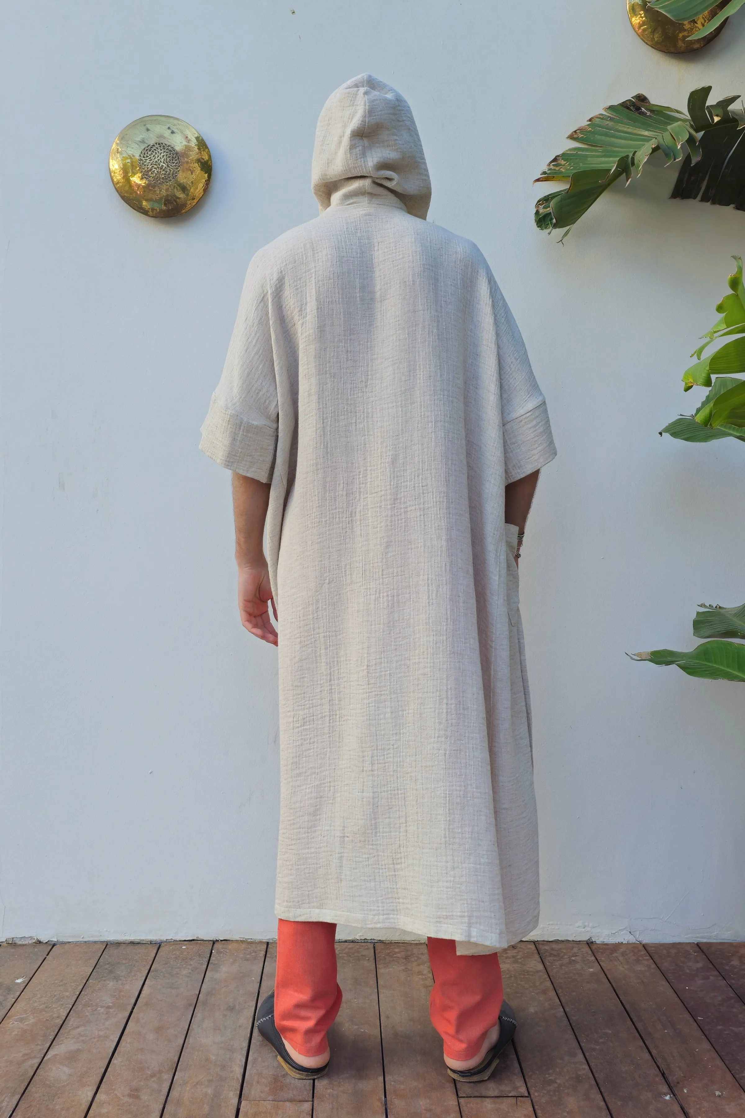 AION Hooded Hemp Kimono