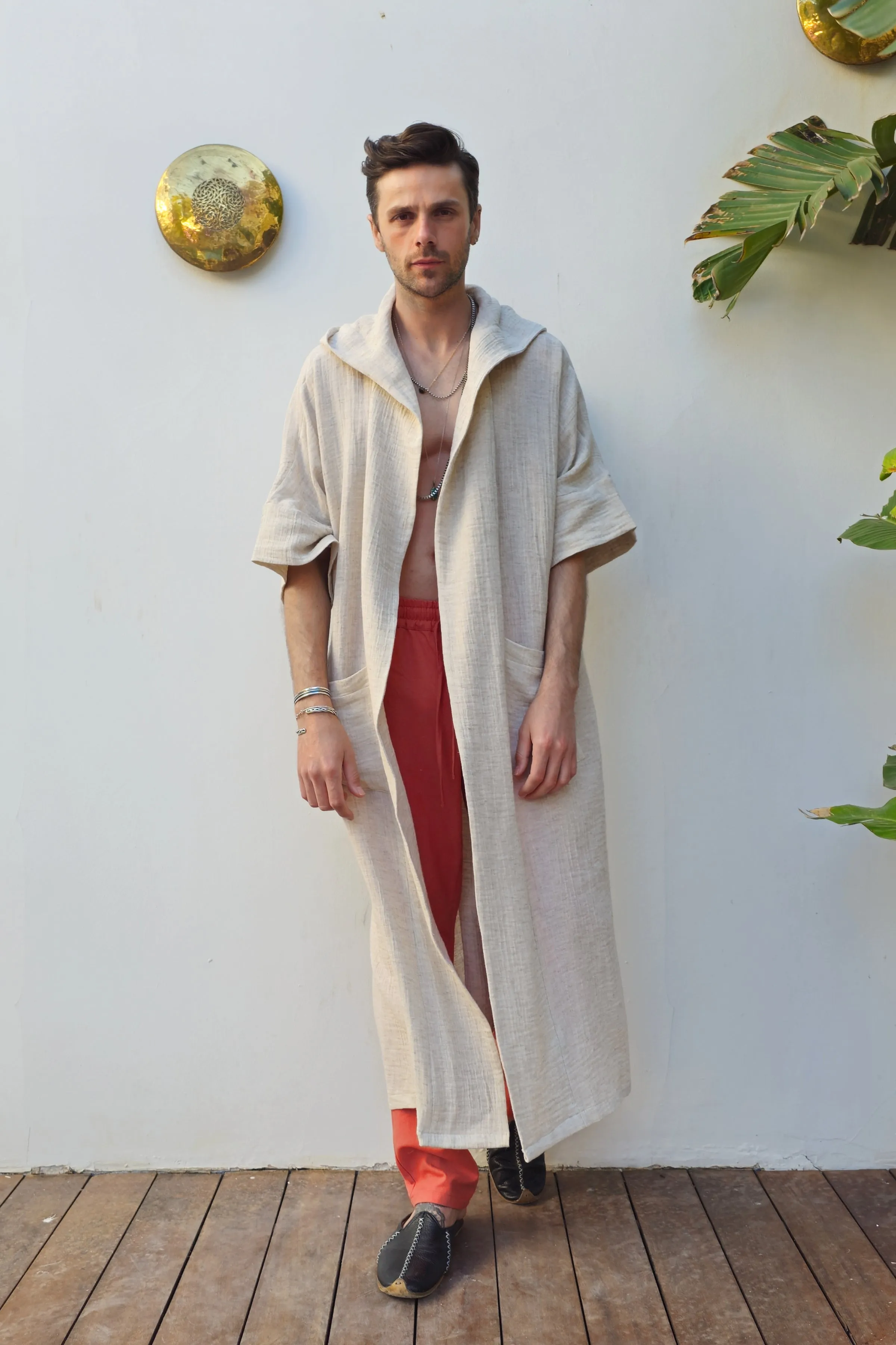 AION Hooded Hemp Kimono