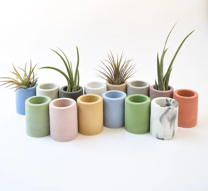 AIr Planter Holder - Mini Planter - Concrete - Modern - Succulent Planter - Wedding/Shower Favor - Office Desk Decor - Toothpick Holder