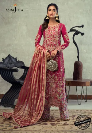 AJLE-23 |  Asim Jofa Chiffon Collection 2021 Limited Edition Vol 2 | Unstitched Embroidered Chiffon Suits