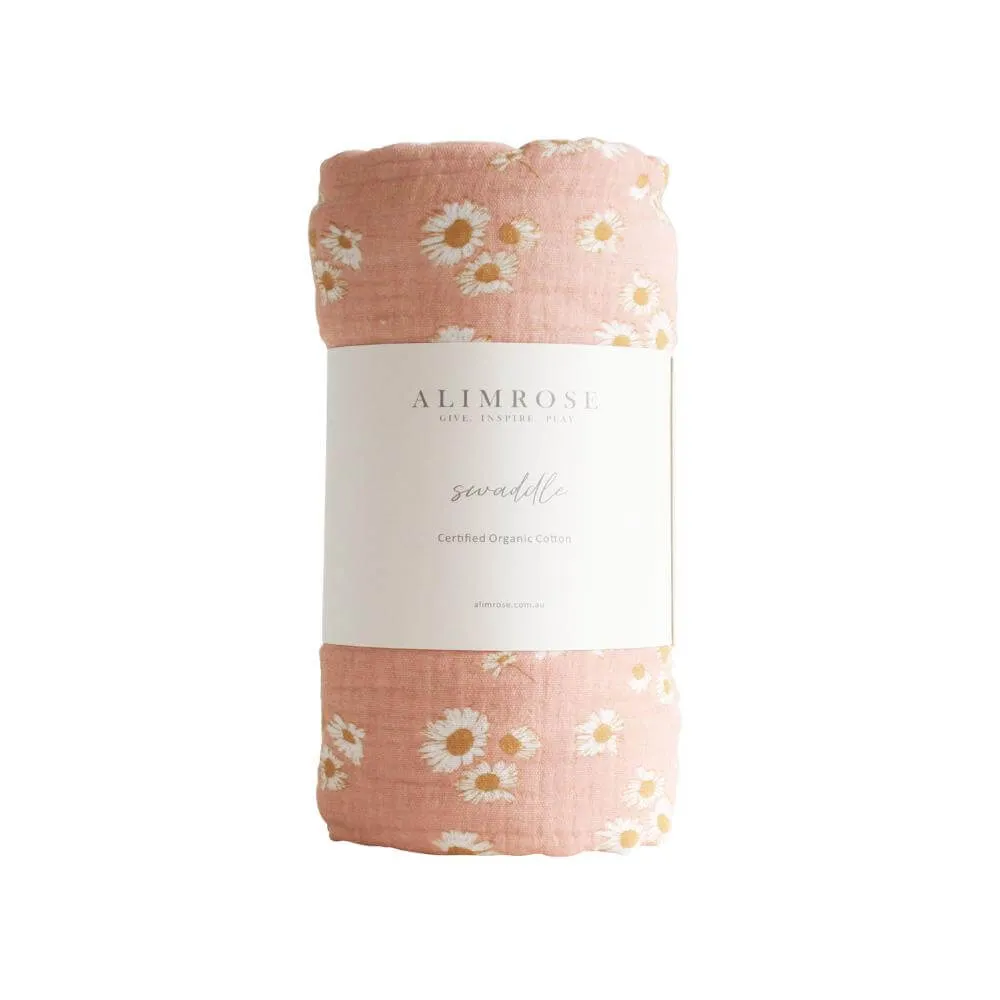 Alimrose Muslin Swaddle Little Daisies