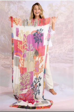 Alize Linen Scarf Violet
