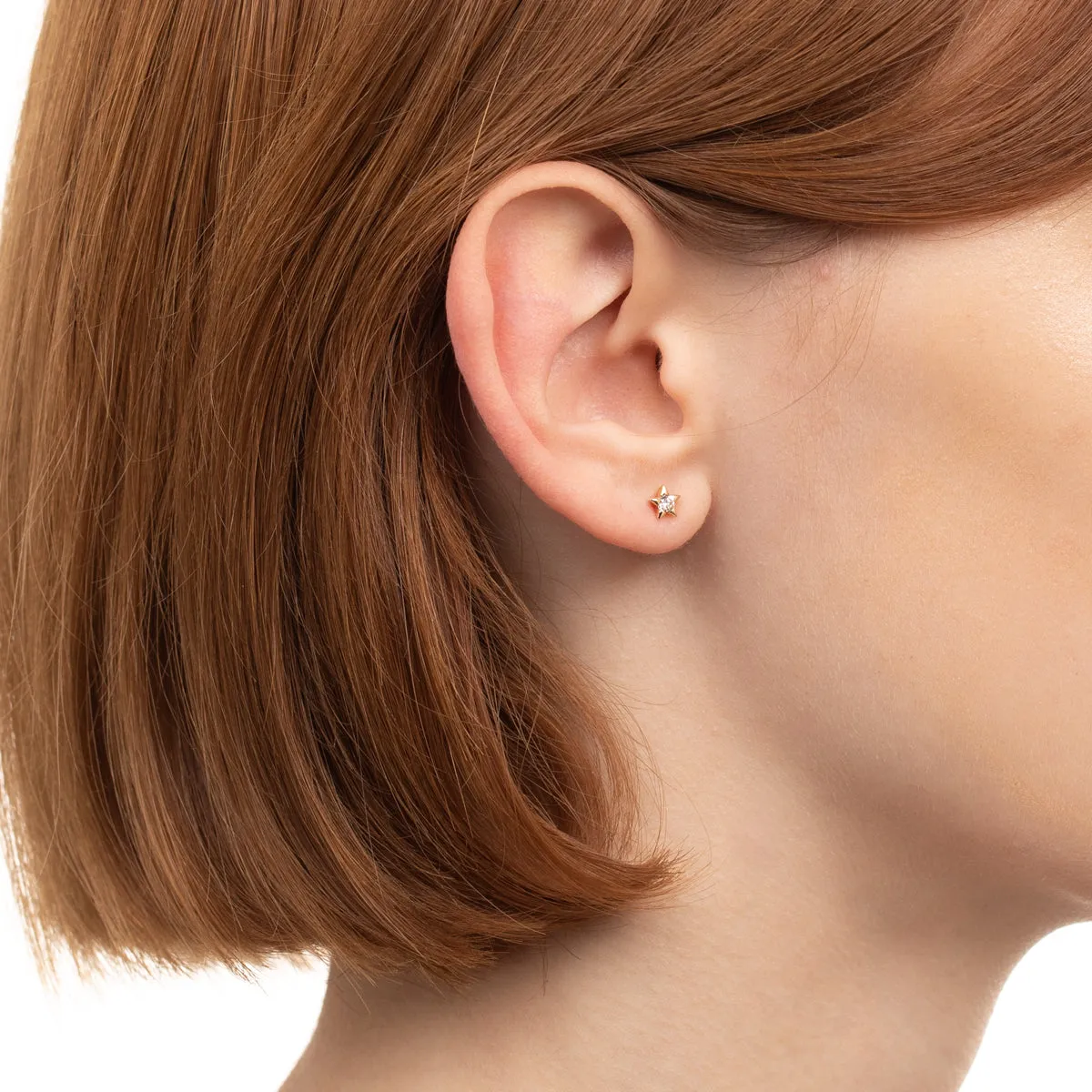 ALL ABOUT BASICS Diamond Stud Earring