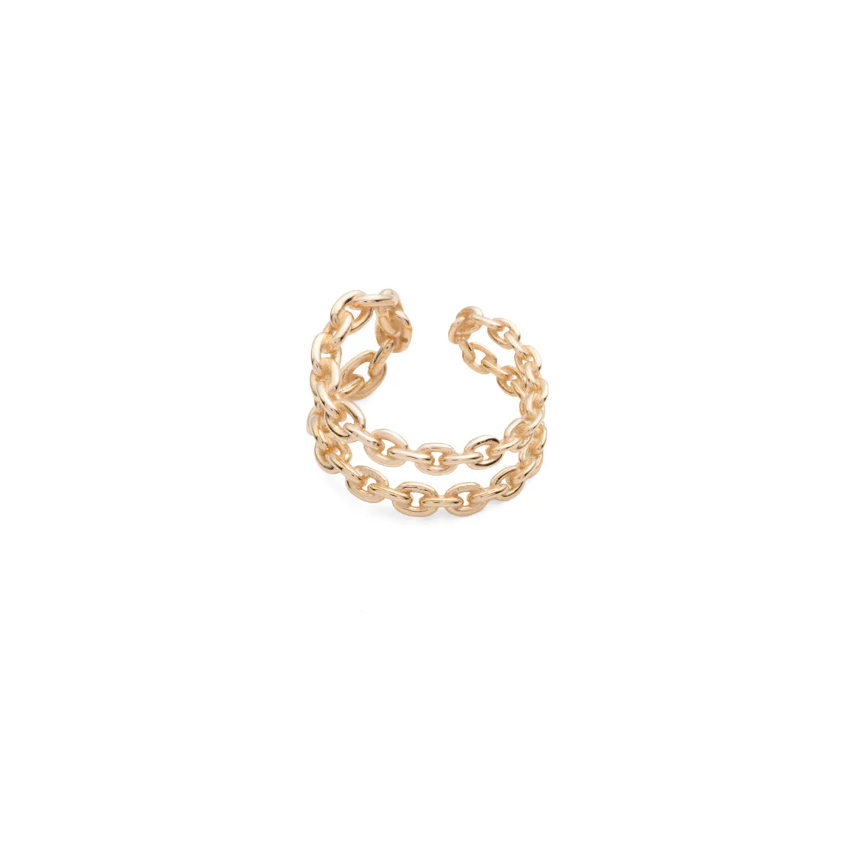 ALL ABOUT BASICS Double Line Chain Ear Cuff Small size
