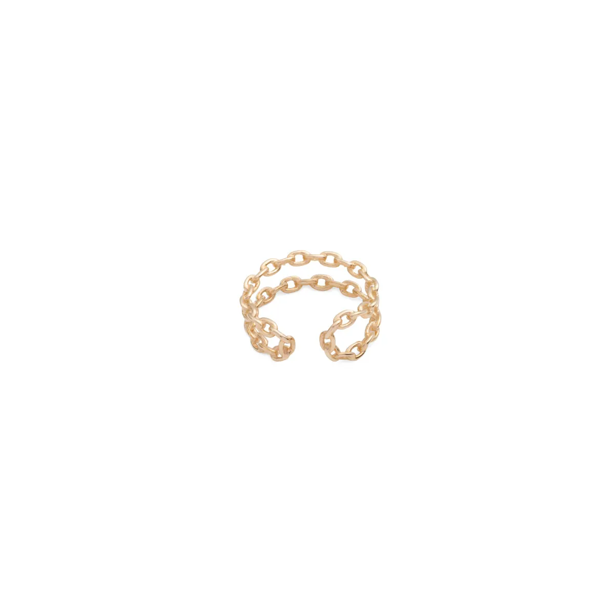 ALL ABOUT BASICS Double Line Chain Ear Cuff Small size