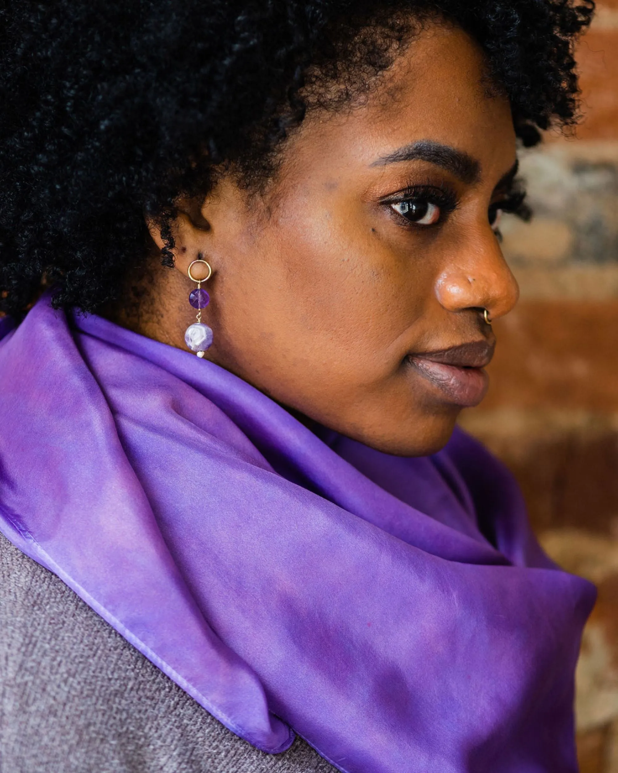 Amethyst Earrings - February