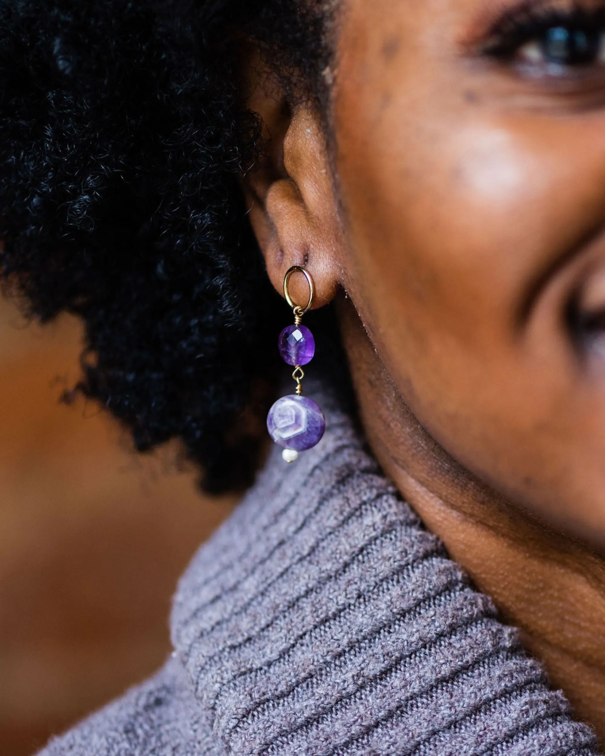 Amethyst Earrings - February