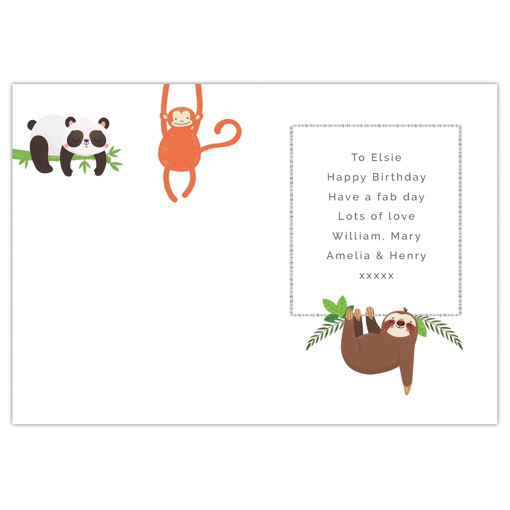 Animal Birthday Card