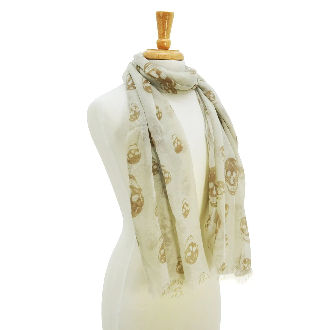 Anita Skull Print Scarf