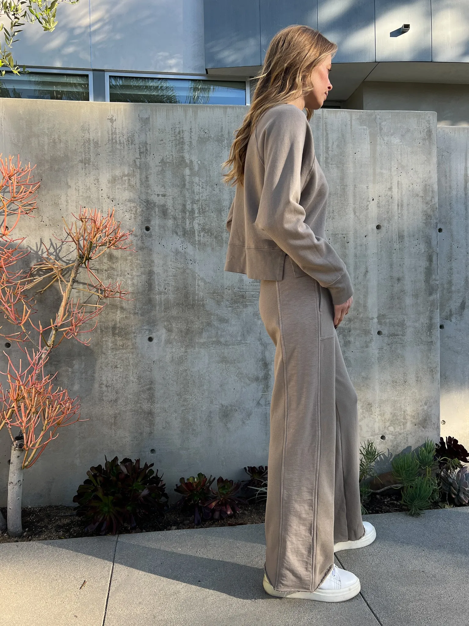 Asher Pant in French Terry - Anthracite