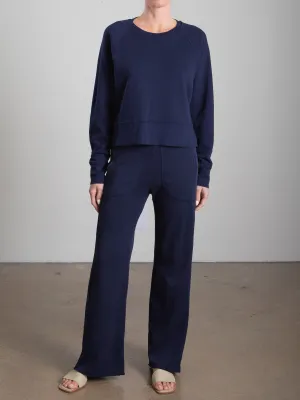 Asher Pant in French Terry - Midnight