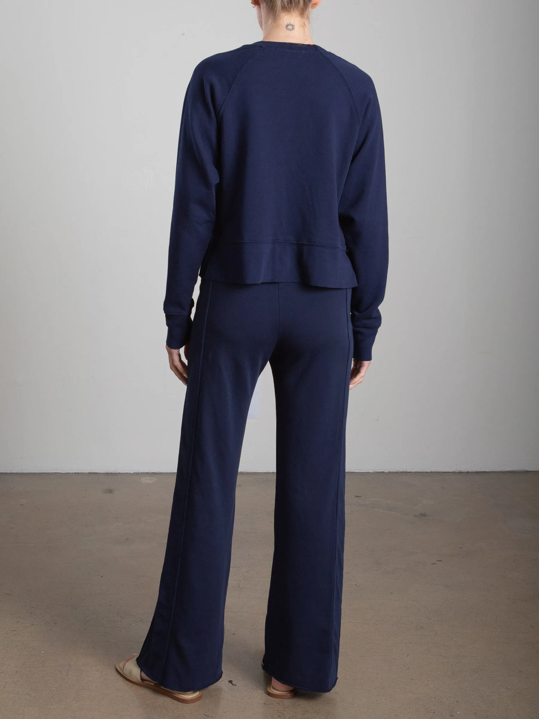 Asher Pant in French Terry - Midnight