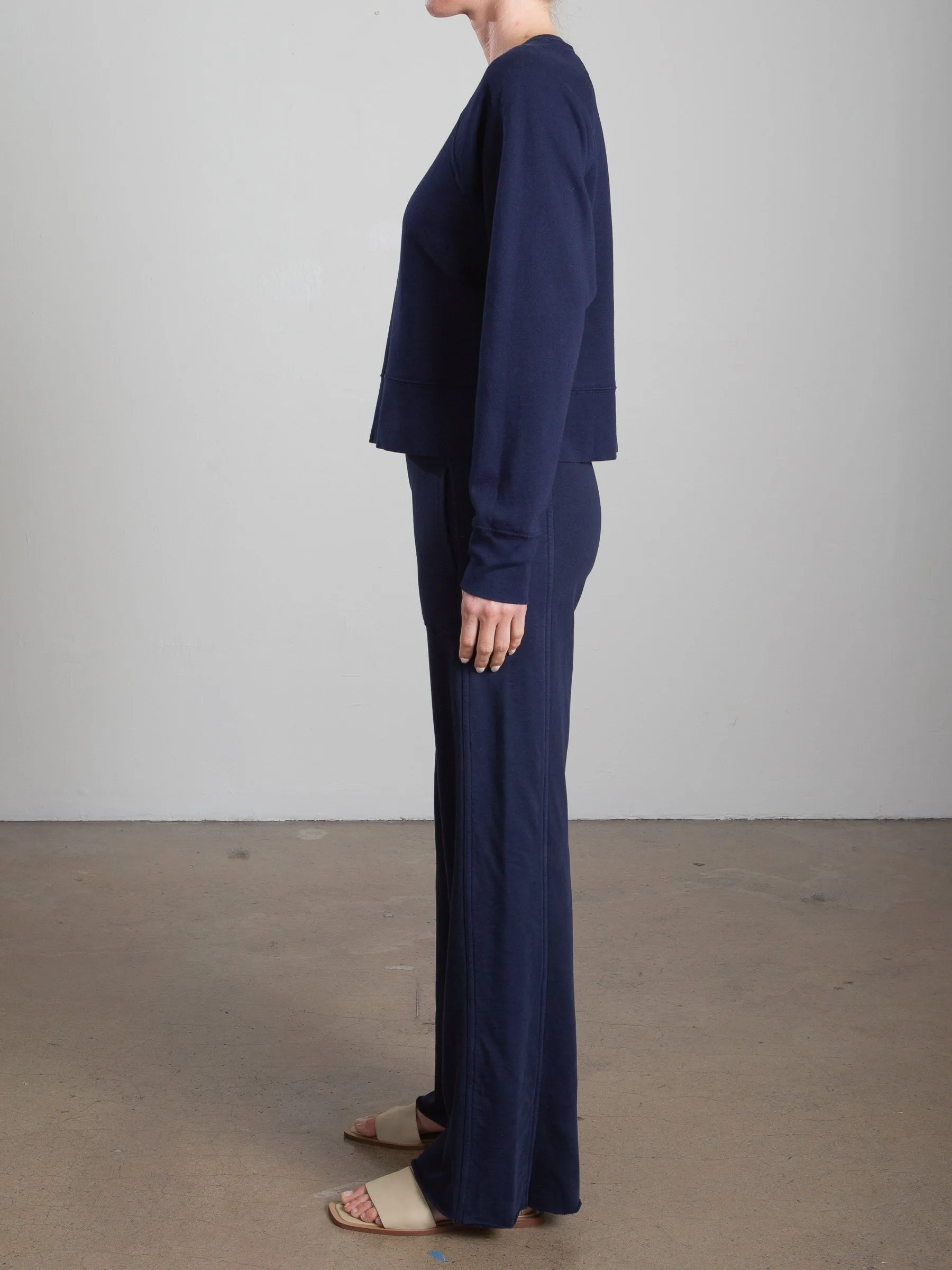 Asher Pant in French Terry - Midnight