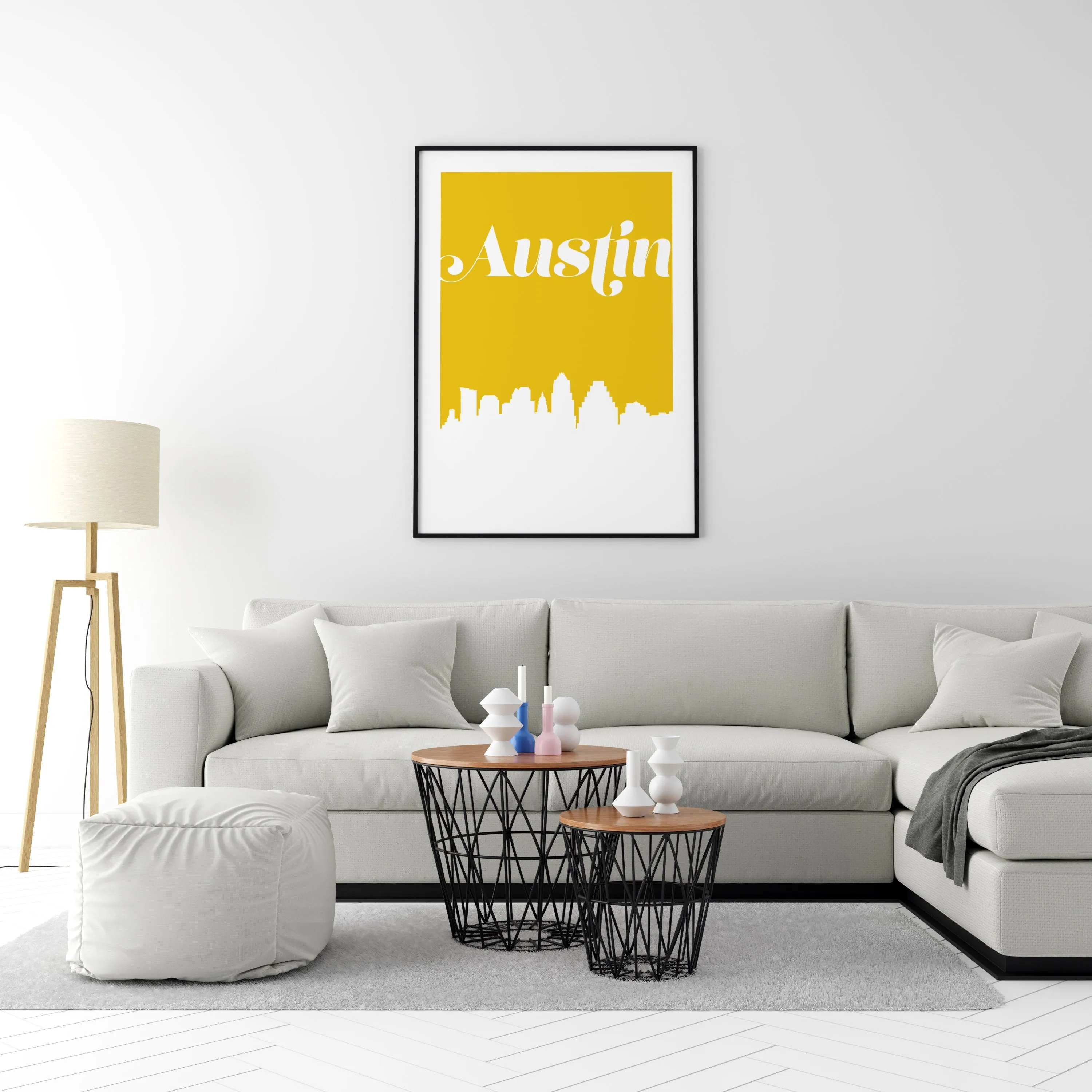 Austin wall art, Austin skyline art print, minimalist Austin home decor, minimal wall art, Austin Texas home decor, Texas gift, gift for him