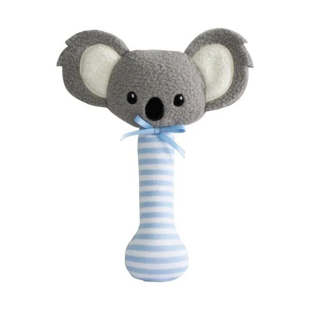Baby Koala Stick Rattle Blue