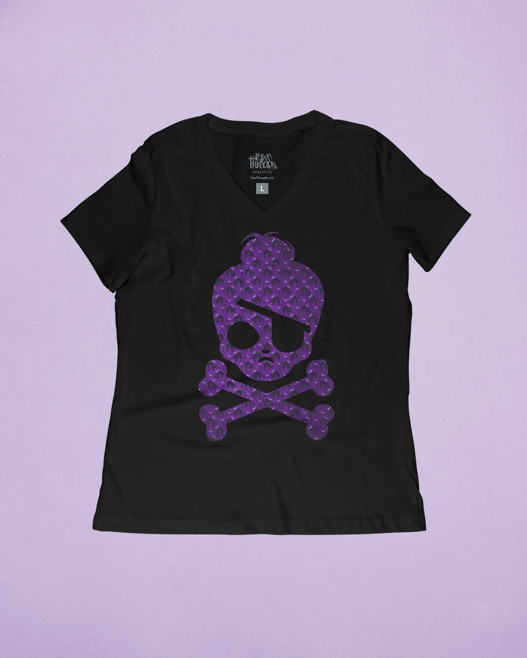 Bell Crossbones with Black Cat Pattern