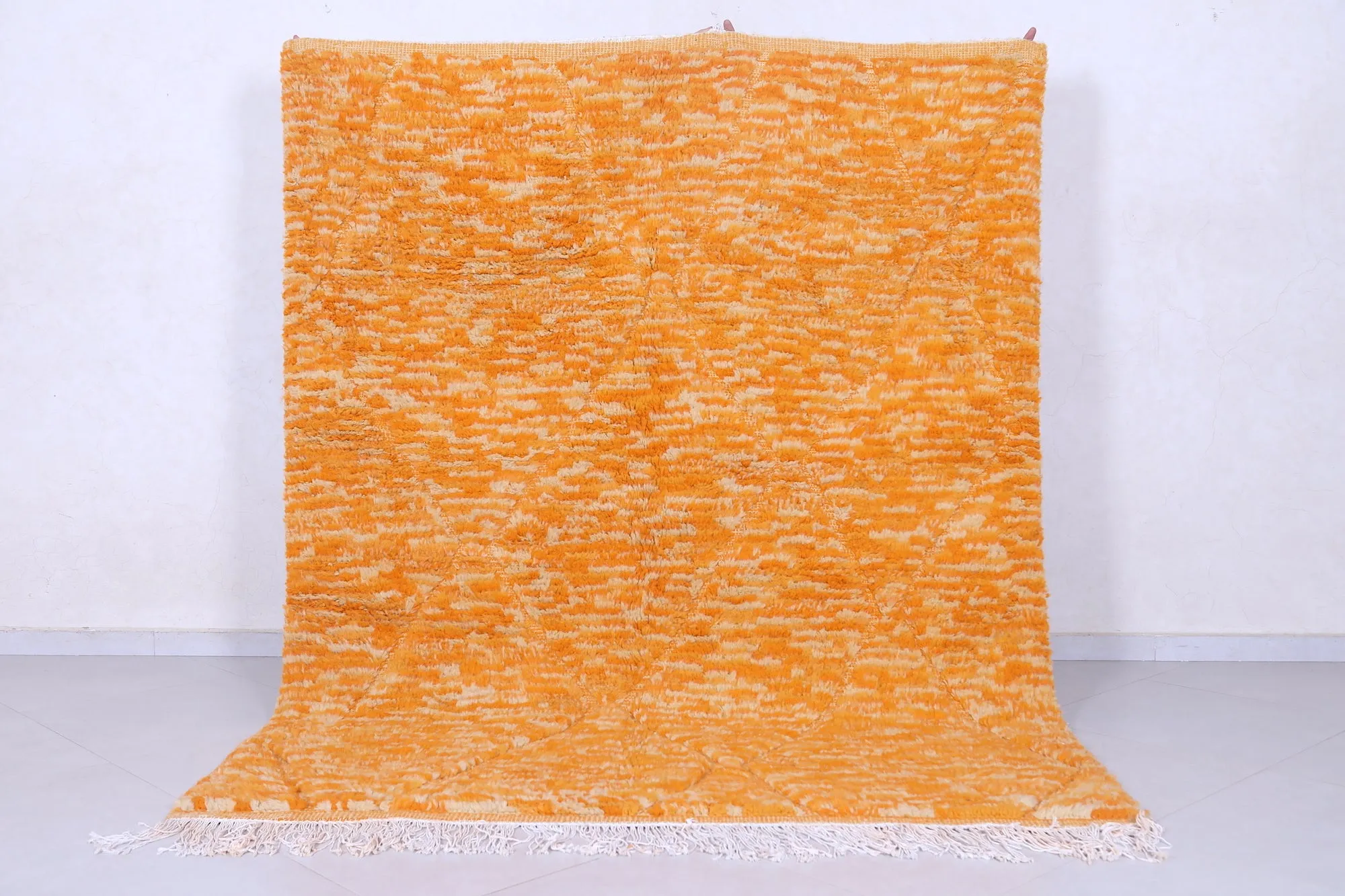 Beni Ourain Rug 6.3 x 8.2 Ft - Minimalist Design