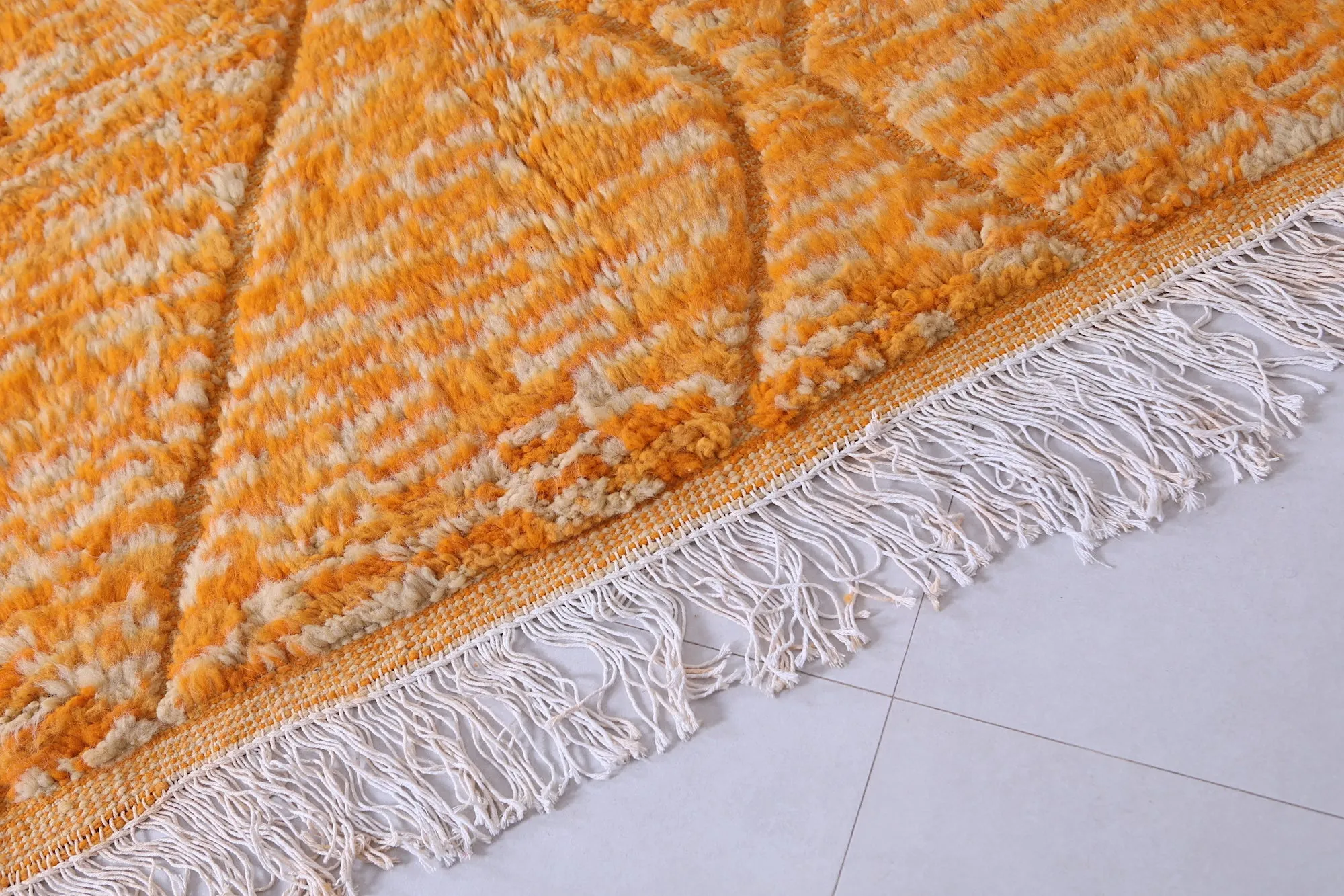 Beni Ourain Rug 6.3 x 8.2 Ft - Minimalist Design