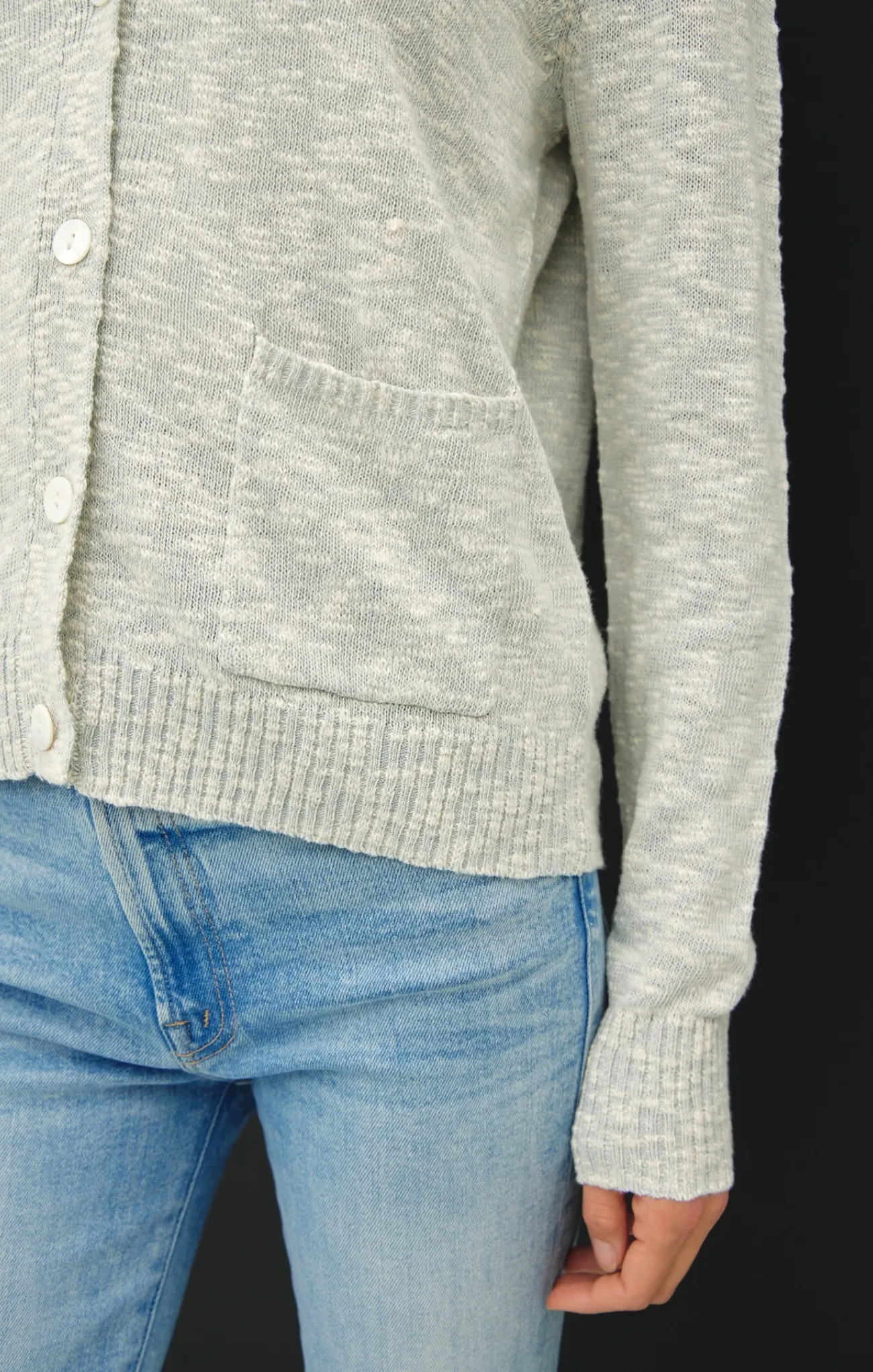 Birdie Cotton Slub Cardigan