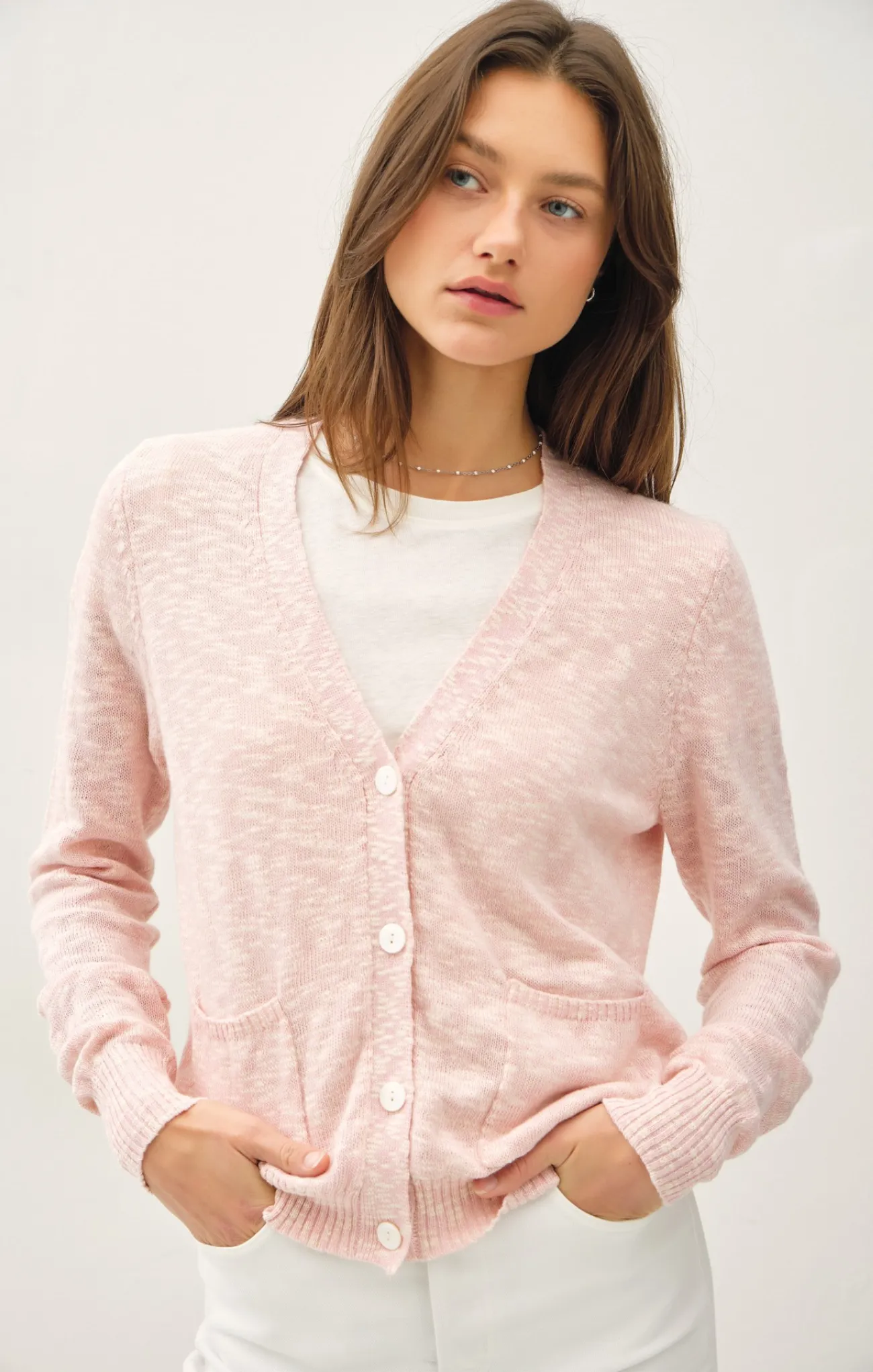 Birdie Cotton Slub Cardigan