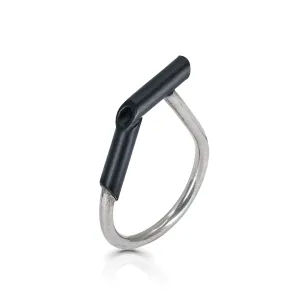 Black and Silver Ring