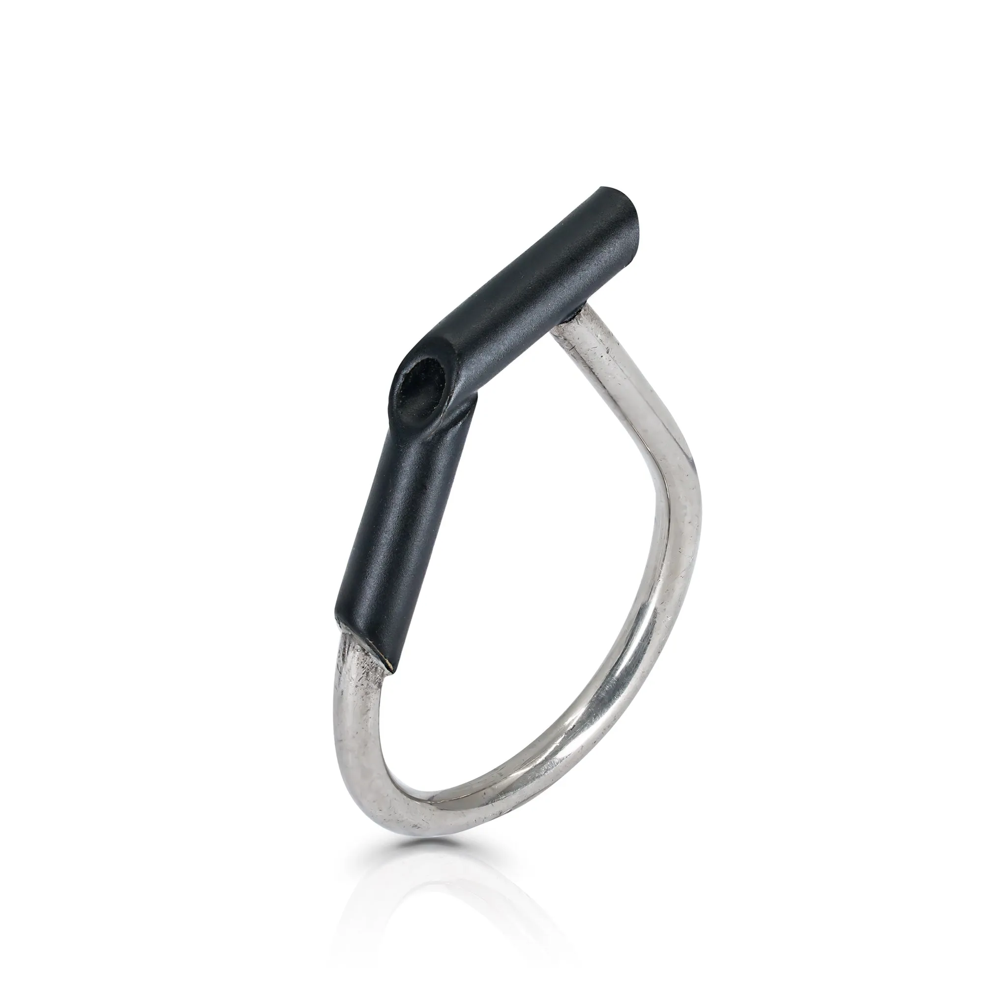 Black and Silver Ring