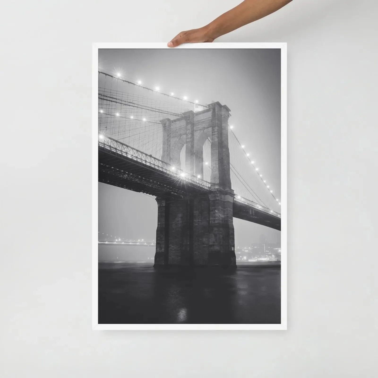 Black and White New York Framed Poster – Urban Elegance in Timeless Monochrome