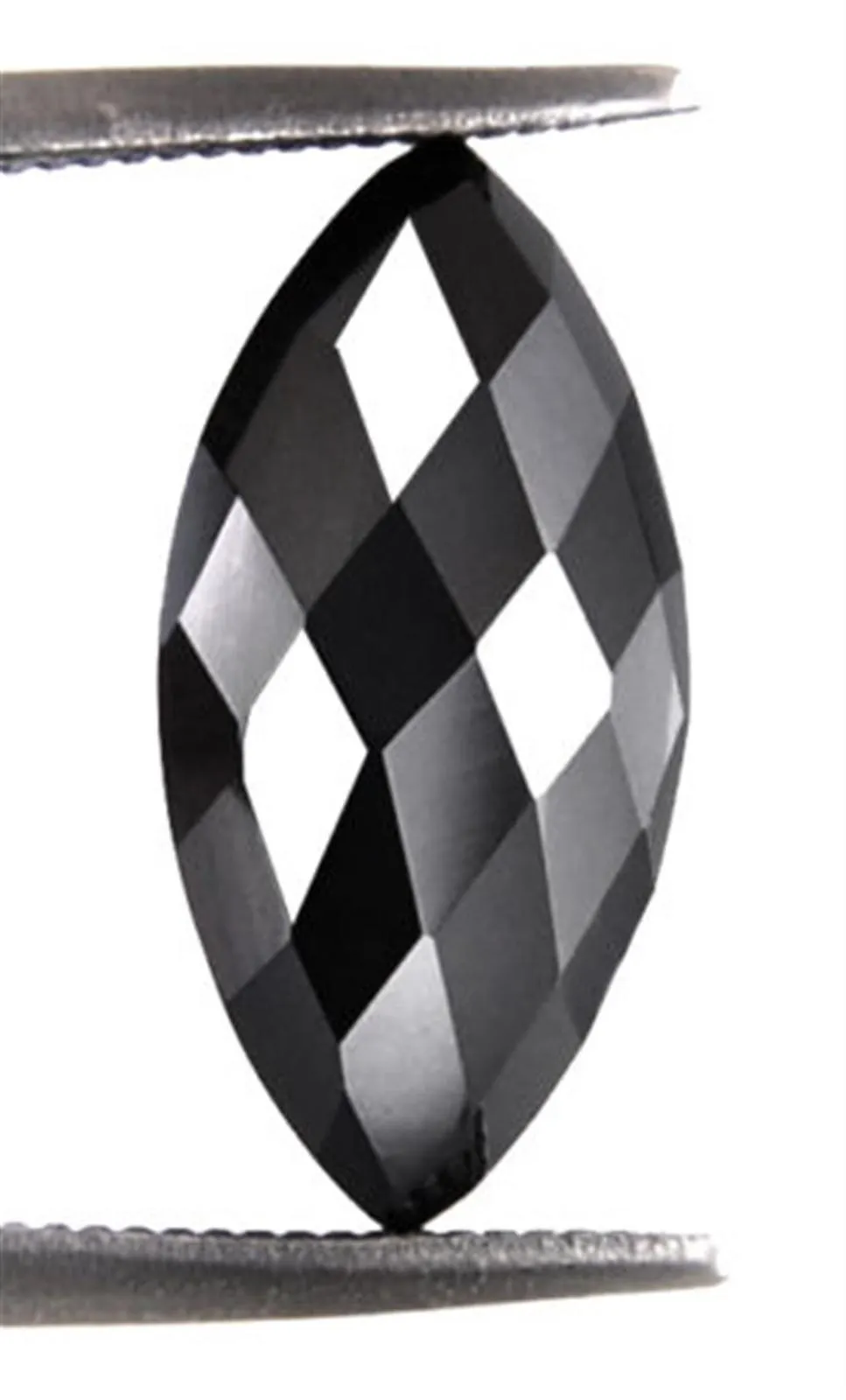 Black Diamond Solitaire 4.50 Cts Marquise Cut. Earth mined.Certified