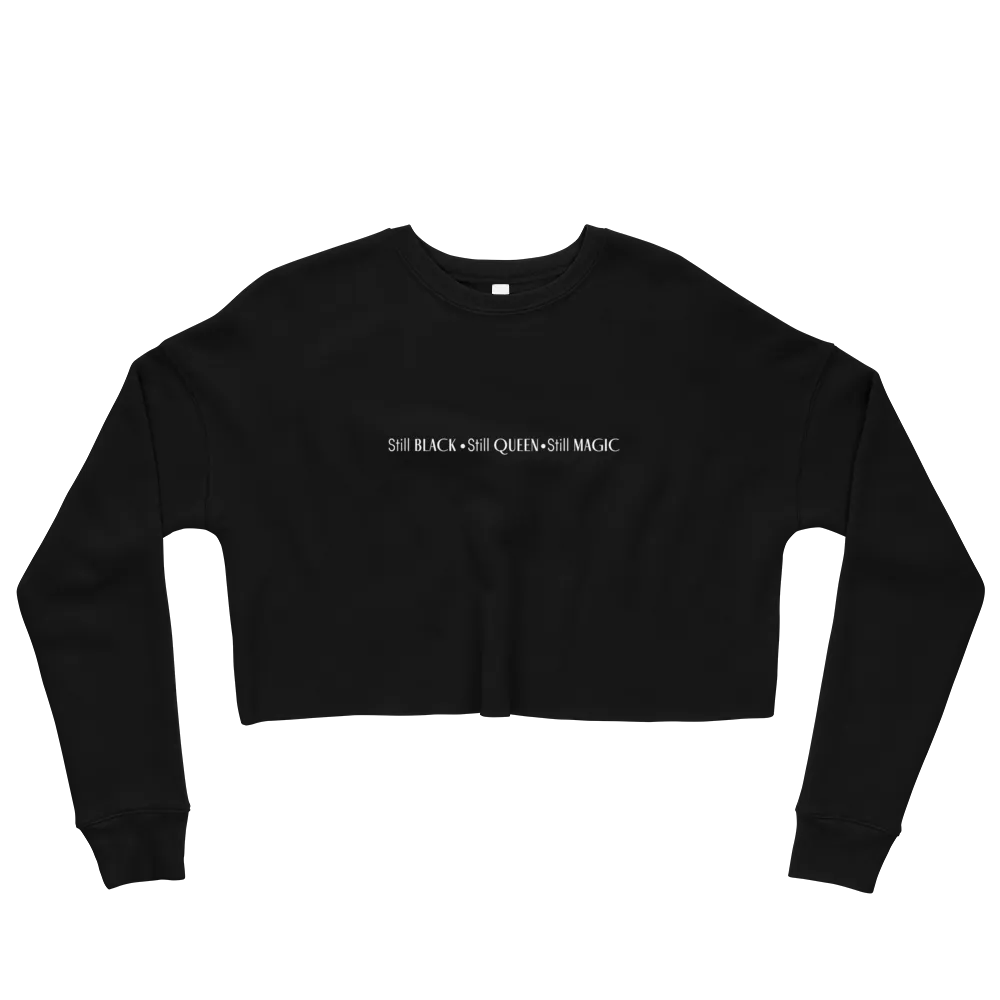 Black Woman Crop Sweatshirt