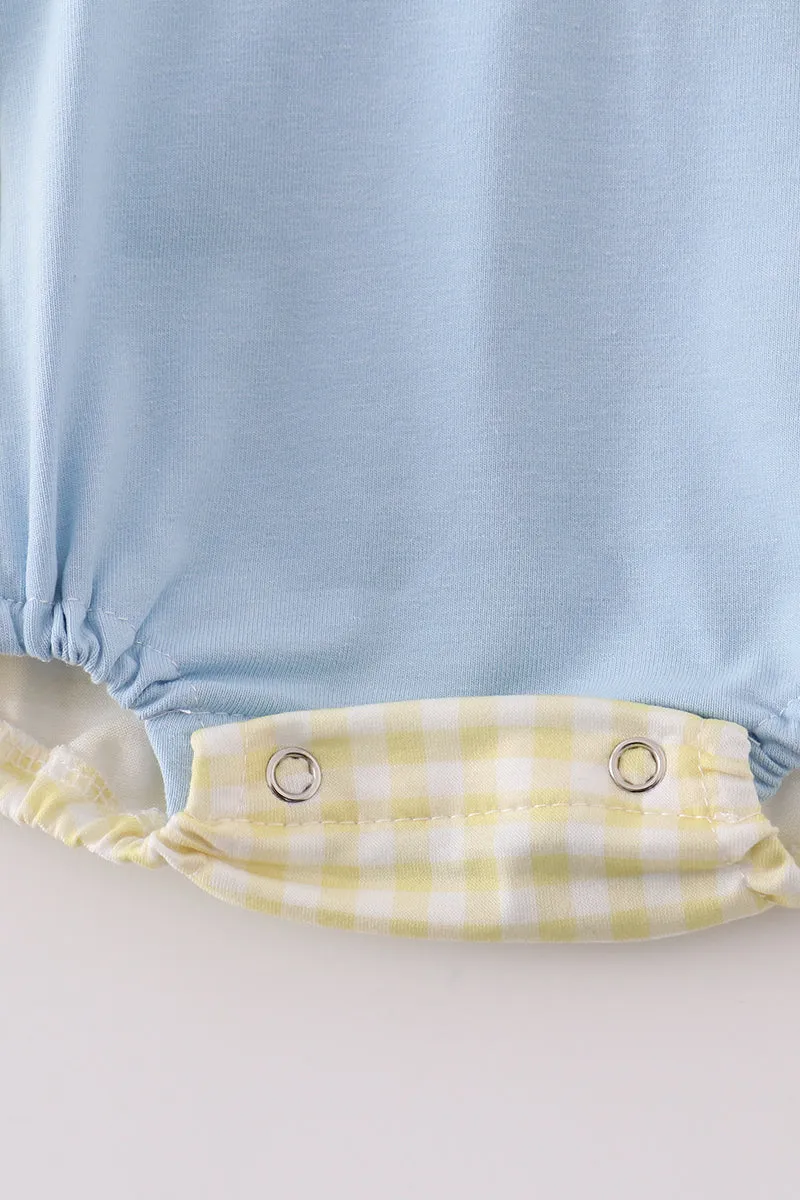 Blue Lemon French Knot Boy Bubble
