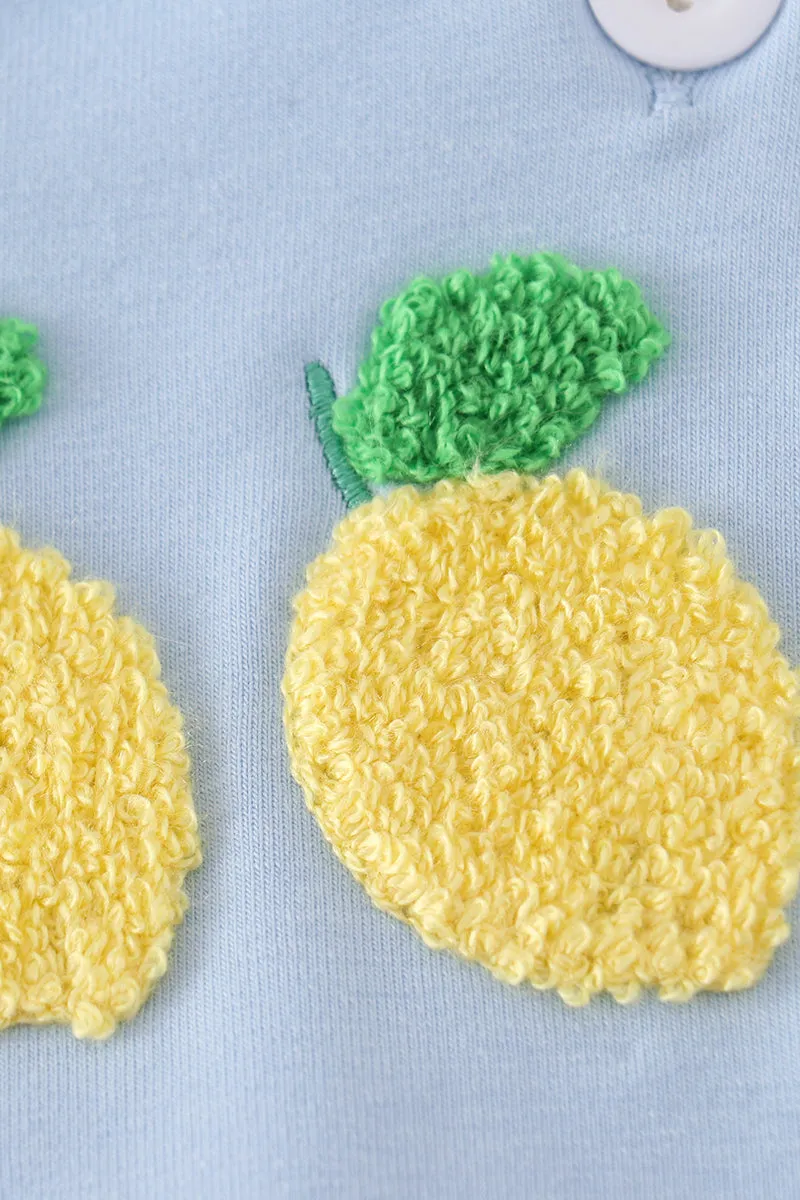 Blue Lemon French Knot Boy Bubble