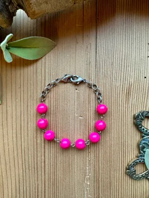 Bossy Brights Fuchsia Bracelet