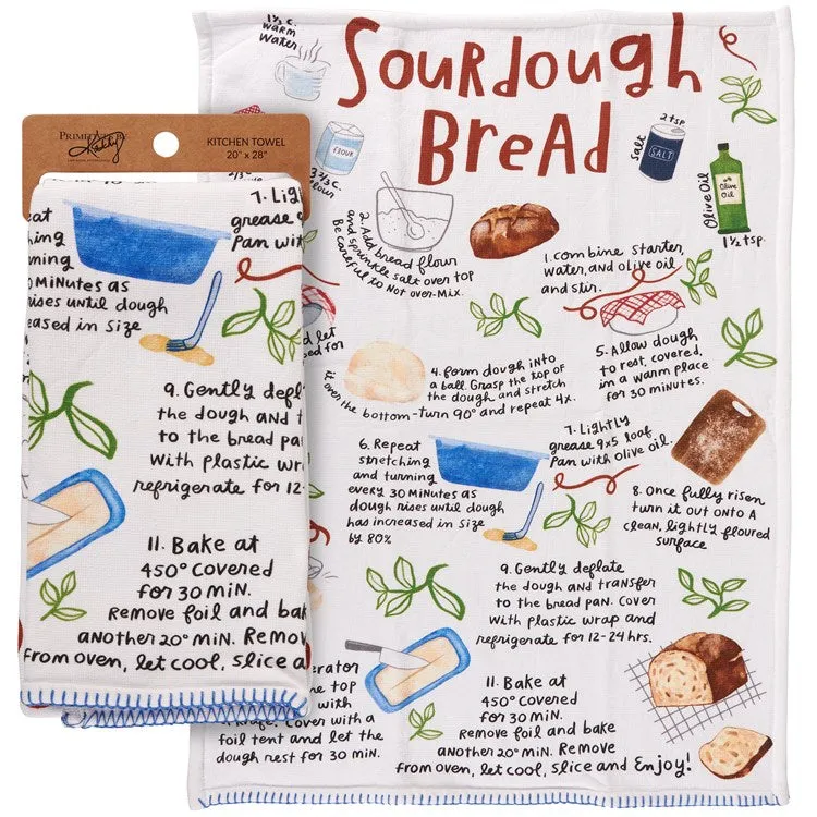 Bread Recipe Kitchen Towel