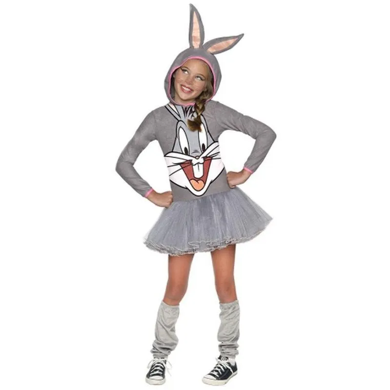 Bugs Bunny Girls Hooded Costume Size L